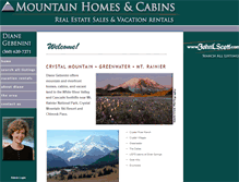 Tablet Screenshot of mountainhomesandcabins.com